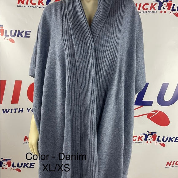 Naadam - Soft Collection Women Poncho style Cardigan - Picture 4 of 5